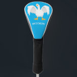 Funny curious domestic goose cartoon personalised golf head cover<br><div class="desc">This curious goose is on the loose! Drawn in fun cartoon illustration style for some fun on the golf course.</div>
