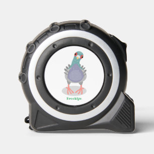 Funny curious pigeon cartoon illustration 1