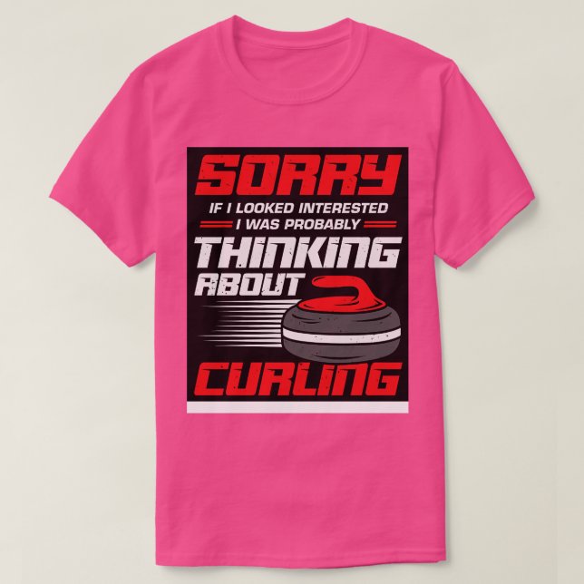 Funny Curling Player Sport Curler Gift  T-Shirt (Design Front)