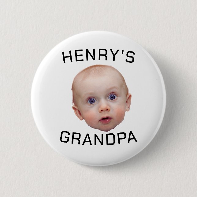 Funny Custom Baby Face  6 Cm Round Badge (Front)
