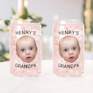 Funny Custom Baby Face  Can Glass