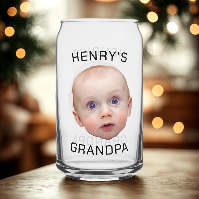 Funny Custom Baby Face  Can Glass (Creator Uploaded)