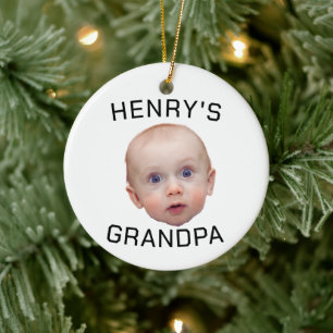 Funny Custom Baby Face  Ceramic Tree Decoration