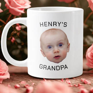 Funny Custom Baby Face Large Coffee Mug