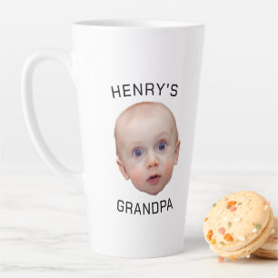 Funny Custom Baby Face  Latte Mug