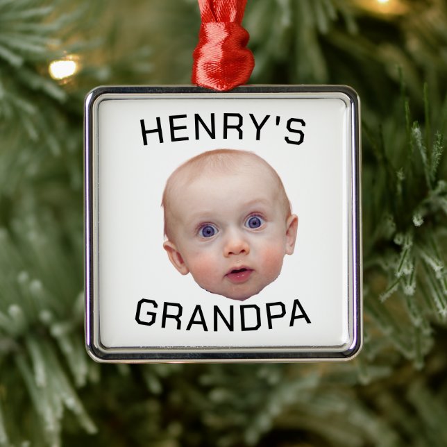 Funny Custom Baby Face  Metal Tree Decoration (Tree)