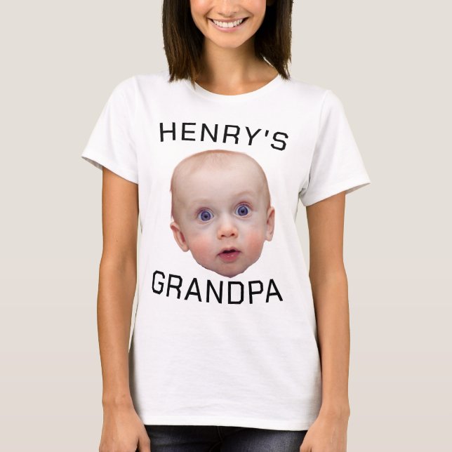 Funny Custom Baby Face  T-Shirt (Front)