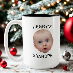 Funny Custom Baby Face Two-Tone Coffee Mug