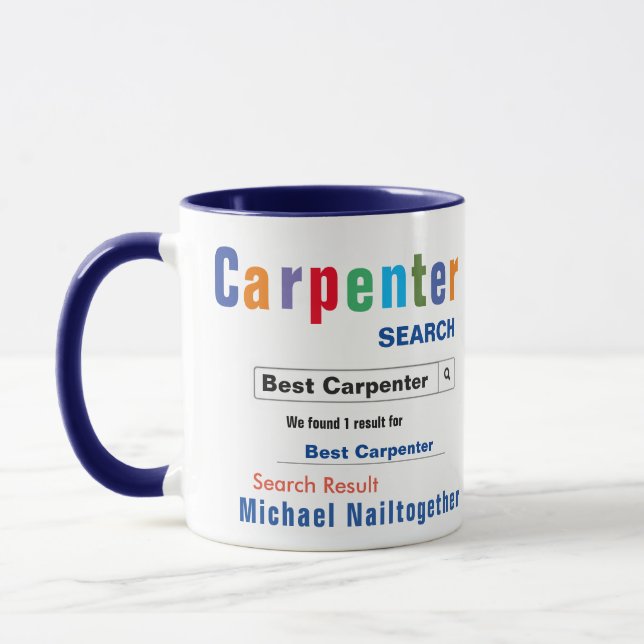 Funny Custom Best Carpenter Mug (Left)