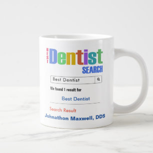 Funny Custom Best Dentist Gift Large Coffee Mug