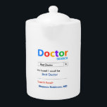 Funny Custom Best Doctor Gift<br><div class="desc">Customise this funny custom best doctor gift mug to make a gift they will love. Great gift for doctors. RX Mugs - Just what the Dr ordered!</div>