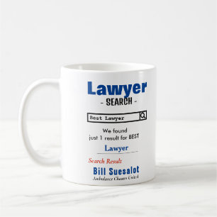 Funny Custom Best Lawyer Mug
