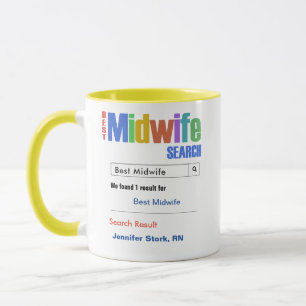 Funny Custom Best Midwife Gift Mug