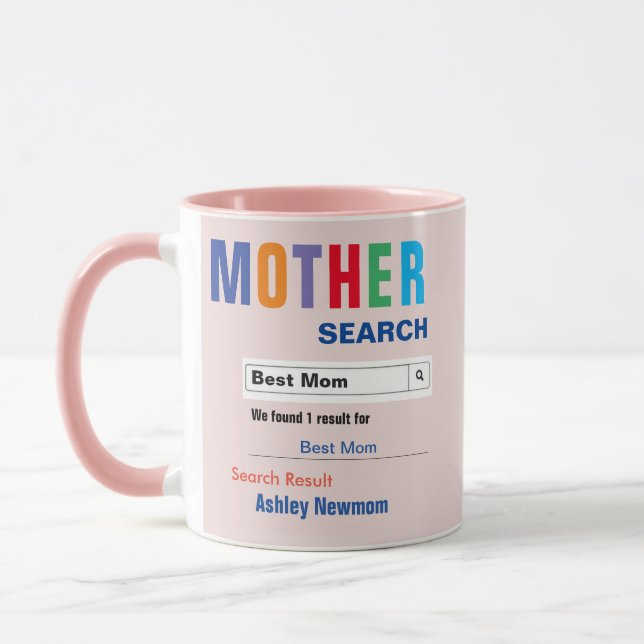 Funny Custom Best Mum Gift Mug (Left)