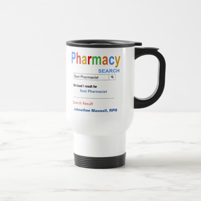 Funny Custom Best Pharmacist Gift Mug (Right)