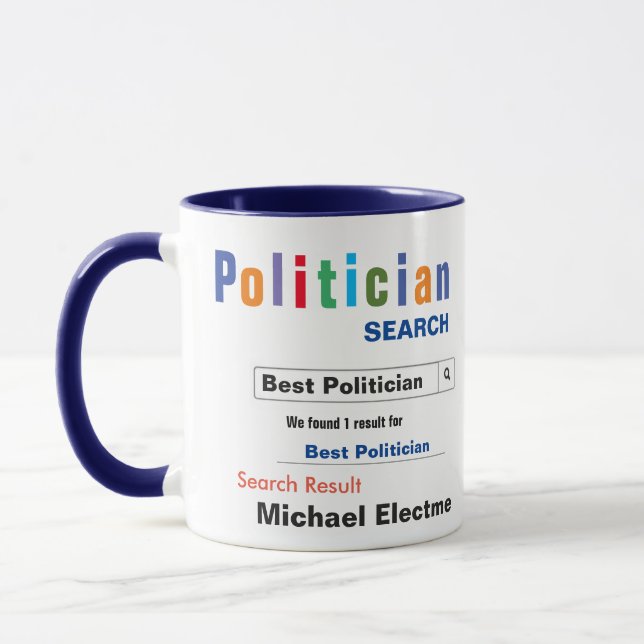Funny Custom Best Politician Mug (Left)