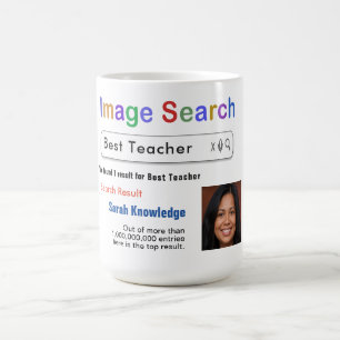 Funny Custom Best Teacher Search Gift Mug