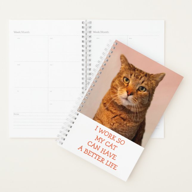 Funny Custom Cat Planner (Display)