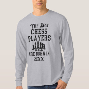 Funny Custom Chess Player Birth Year Birthday T-Shirt