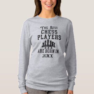 Funny Custom Chess Player Birth Year Birthday T-Shirt