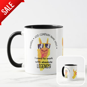 FUNNY CUSTOM COWORKER LEAVING RETIREMENT FAREWELL  MUG