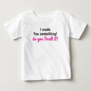 Funny Custom Cute Quote Black Pink Baby T-Shirt