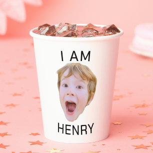 Funny Custom Face Cups Birthday Party Matching
