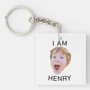 Funny Custom Face Keychain Birthday Party Matching