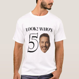 Funny Custom Face Look Who's 50 Birthday T-Shirt