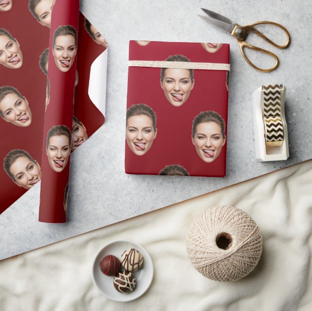 Funny Custom Face Personalised Gift Wrap (Crafts)