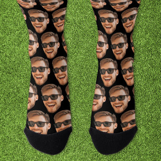 Funny Custom Face Photo Crew Socks