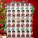 Funny Custom Face Photo Elf Christmas Wrapping Paper Sheet<br><div class="desc">Funny Custom Face Photo Elf Christmas , Replace the face of this elf with your favourite photo (make sure to crop as much to the face as possible and use an app to remove the background) and personalise this funny Christmas Holiday Wrapping Paper with your kid, husband, or boyfriend on...</div>