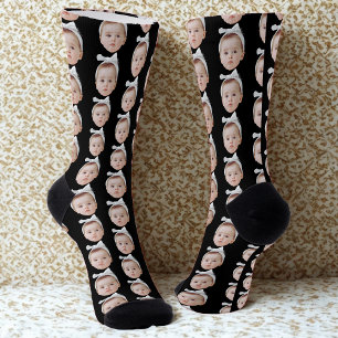 Funny Custom Face Photo Personalised Face Socks