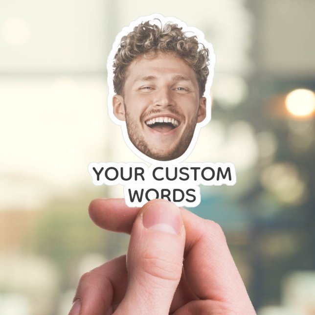 Funny Custom Face photo with Personalised Text (Creator Uploaded)