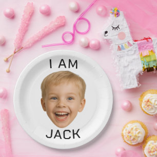 Funny Custom Face Plates Birthday Party Matching 