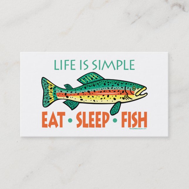 Funny Custom Fishing Business Card (Front)