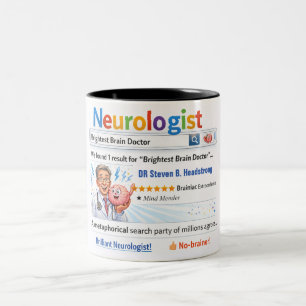 Funny Custom Gift Best Neurologist Two-Tone Coffee Mug