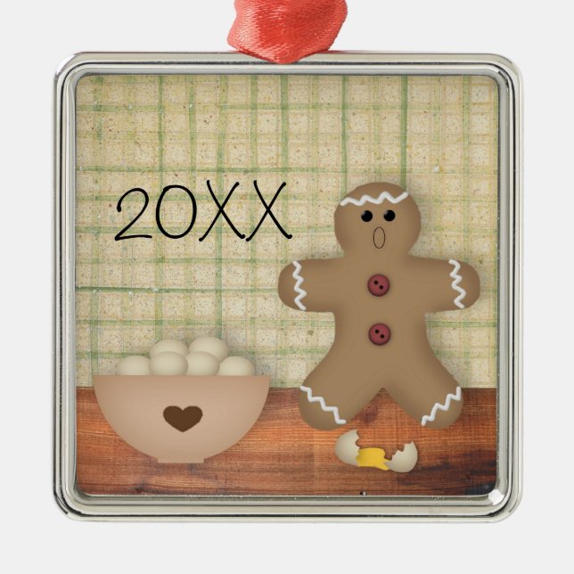 Funny Custom Gingerbread Man Ornament (Front)