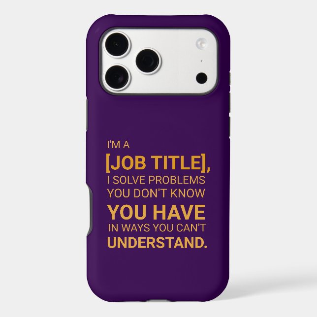 Funny Custom Job Title Sarcastic (Back)