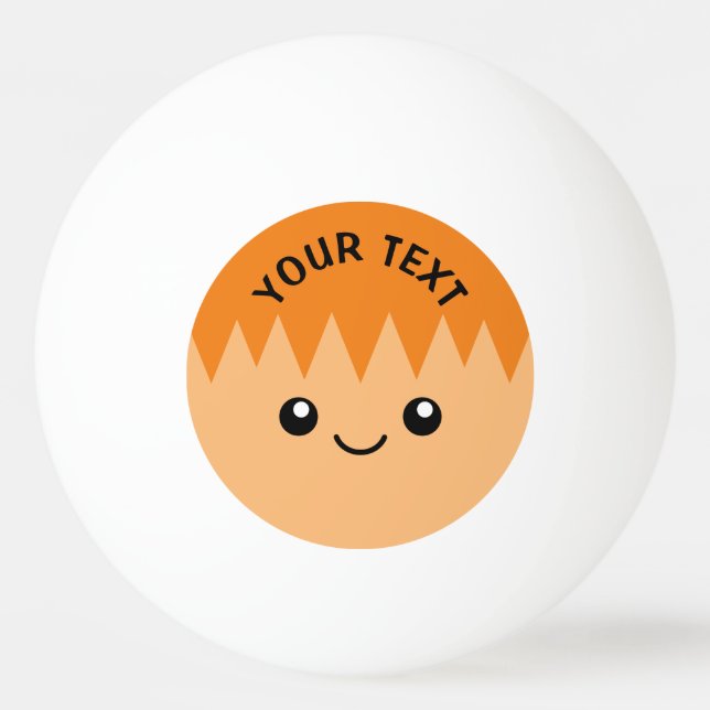 Funny custom kid's table tennis ping pong balls (Front)