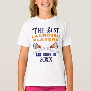 Funny Custom Lacrosse Birth Year Birthday T-Shirt