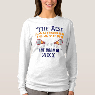 Funny Custom Lacrosse Birth Year Birthday  T-Shirt