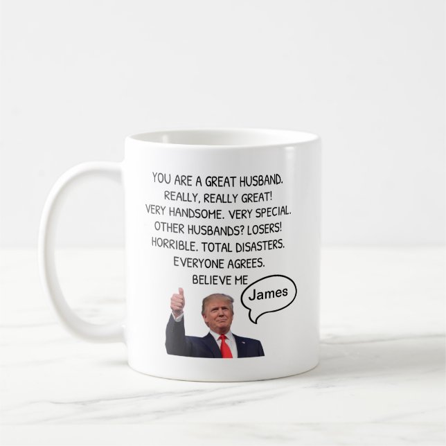 Funny Custom Mug for Husband Ideas from Wife Him (Left)