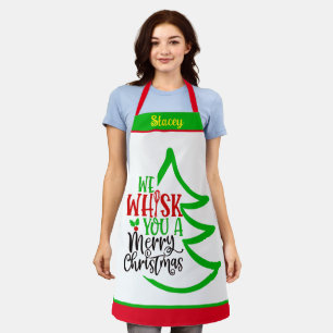 Funny Custom Name Customisable Baker's Christmas Apron