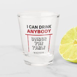 Funny custom name shot glass
