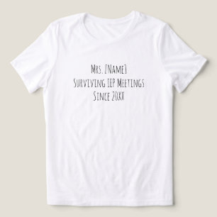 Funny Custom Name Sped Teacher  Tri-Blend Shirt
