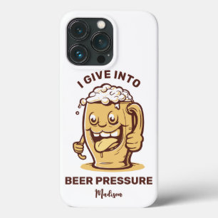 Funny Custom Name & Text Beer iPhone 13 Pro Case