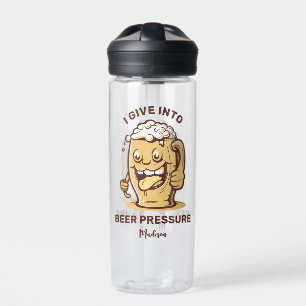 Funny Custom Name & Text Beer Water Bottle