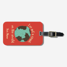 Funny Custom Name Traveller Backpacker Luggage Tag