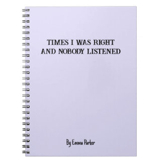 Funny Custom Notebook for Coworker/Student Gifts